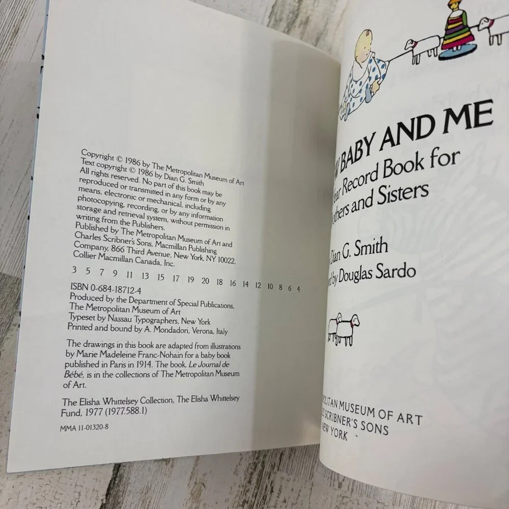 My New Baby And Me A First Year Record Book For Big Brothers And Sisters Smith